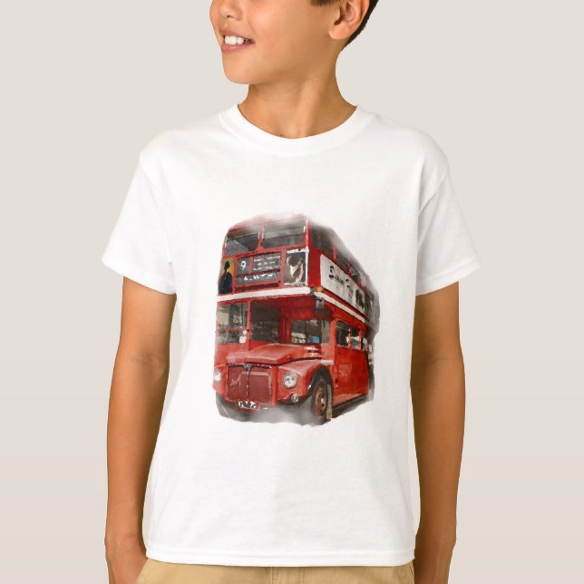 Camiseta Antigo Red London Bus (Frente)