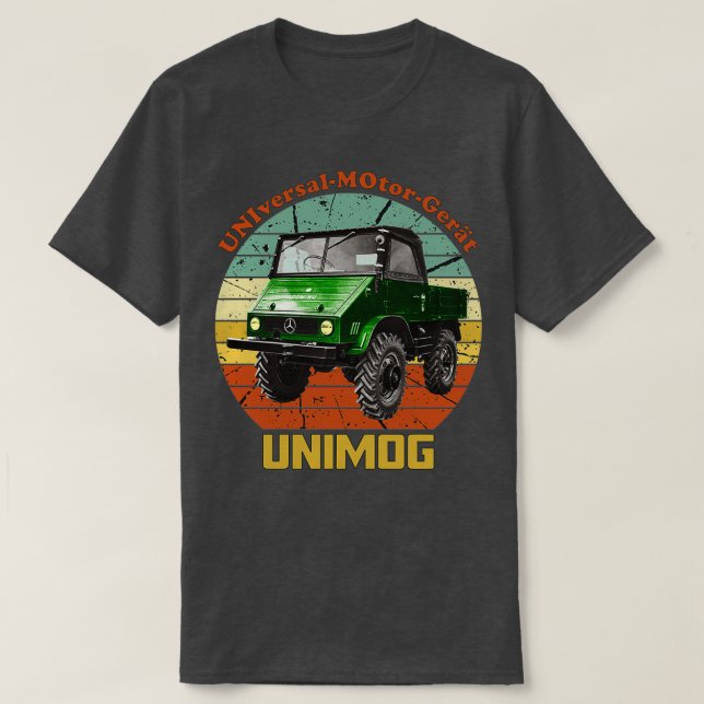 Camiseta Antigo Retrô Unimog  (Frente do Design)