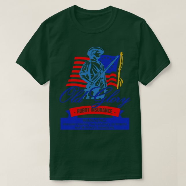 Camiseta Antigo Seguro de Robô Glorioso (Frente do Design)