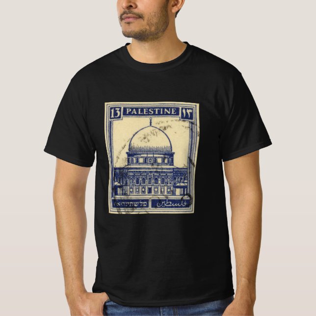 Camiseta antigo selo palestino 1920_ palestine folklor (Frente)