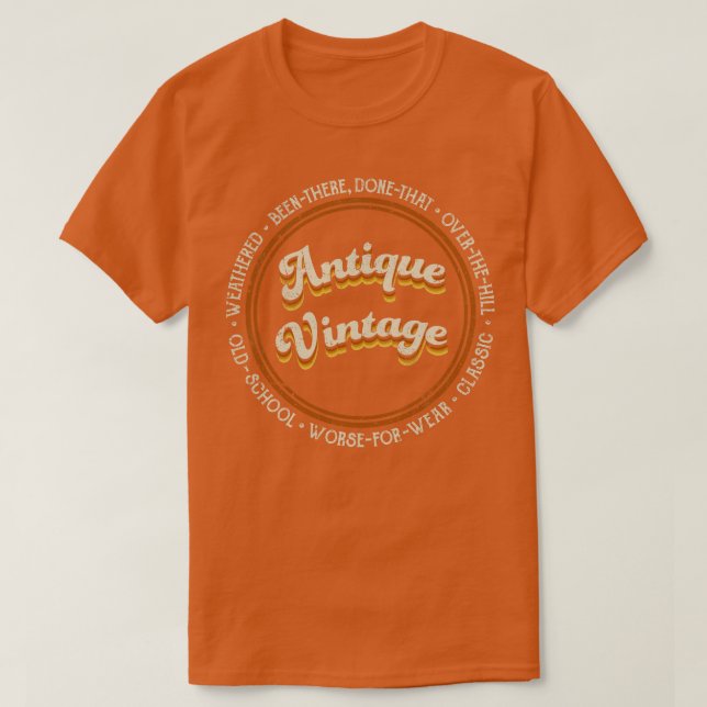 Camiseta Antigo Vintage (Frente do Design)