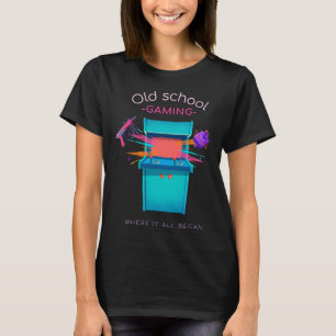 Camiseta Antigos controladores de jogos retro e arcade