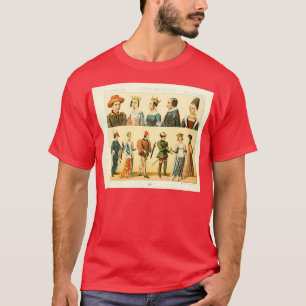 Camiseta Antigos estilos de vida e moda europeus na Idade M