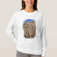 Antigos hieróglifos na parede, Templo de Karnak,