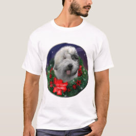 Camiseta Antigos presentes de Natal para Sheepdog em Inglês