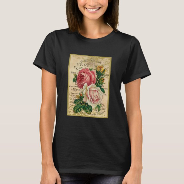 Camiseta Antigos Rosas franceses (Frente)