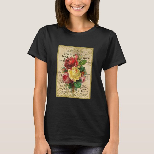 Camiseta Antigos Rosas franceses (Frente)