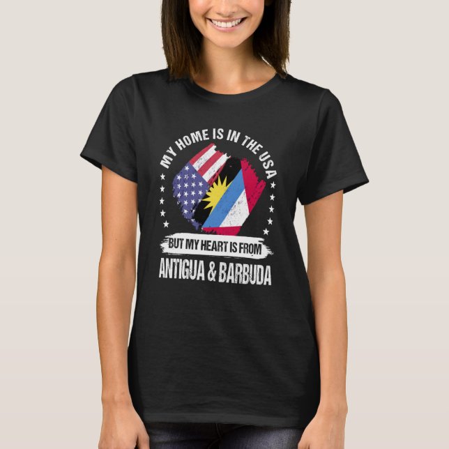 Camiseta Antigua American Patriot Grown Proud My Heart is f (Frente)