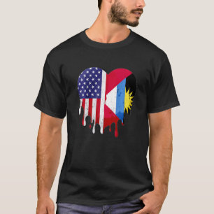 Camiseta Antigua Americana Patriot Grown Country Derretendo