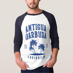 Camiseta Antigua e Barbuda Palmeira do Caribe