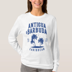 Camiseta Antigua e Barbuda Palmeira do Caribe