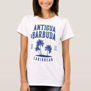 Camiseta Antigua e Barbuda Palmeira do Caribe
