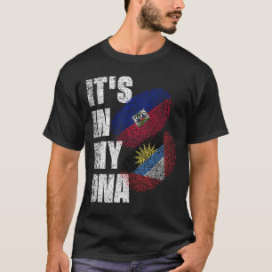 Camiseta Antigua E Herança Da Bandeira Do Mistério De DNA H