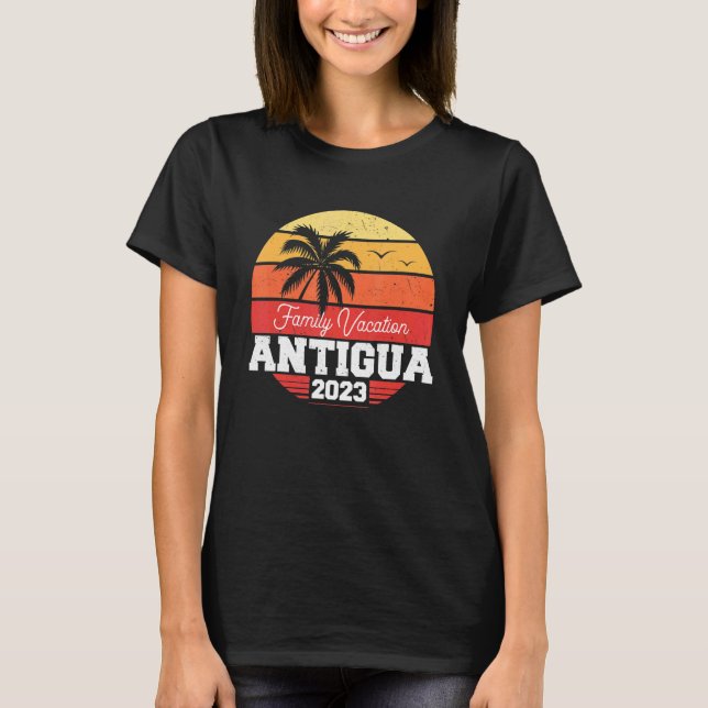 Camiseta Antigua Family Vacation 2023 Matching Holiday Summ (Frente)