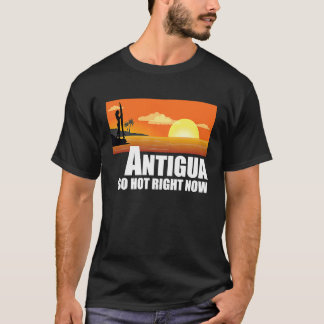 Camiseta Antígua tão quente agora Retro Viagem Beach Vacati
