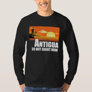 Camiseta Antígua tão quente agora Retro Viagem Beach Vacati