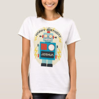 Antiguamente Brinquedo Robot Birthday