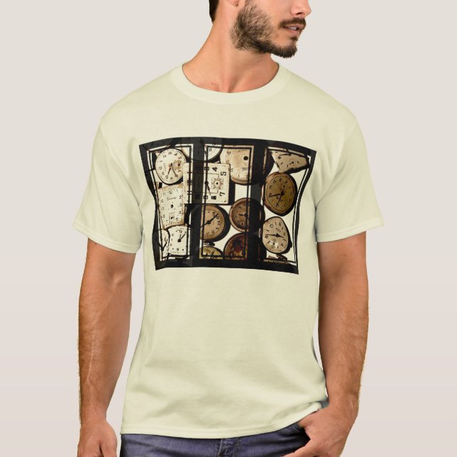 Camiseta Antiguidade Assista Rosto Triptych Art T Shirt (Frente)
