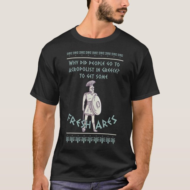 Camiseta Antiguidade da mitologia grega e da história de De (Frente)