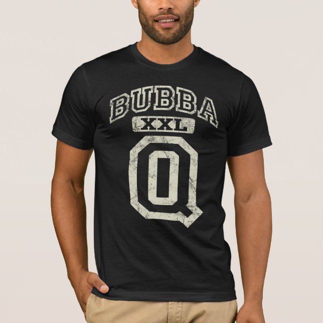 Camiseta Antiguidade do t-shirt de Bubba Q (Frente)