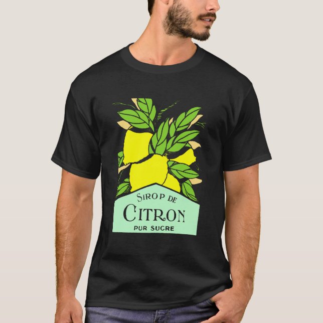 Camiseta Antiguidade: Sirop de Citron Lemons, Poster de pub (Frente)