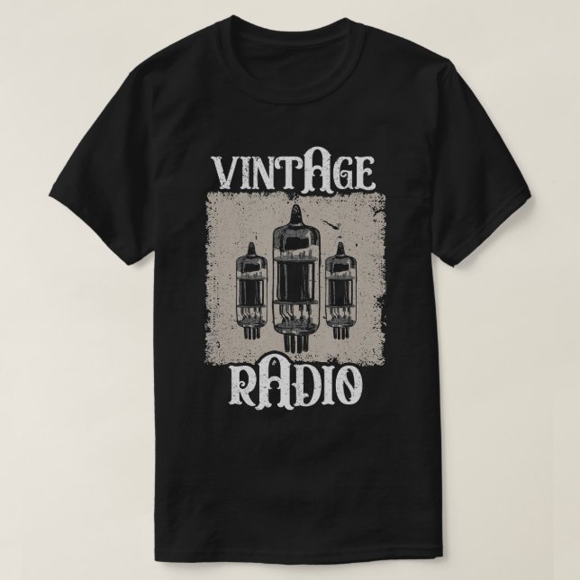 Camiseta Antiguidades de Rádio Vintage Coletando Antiguidad (Frente do Design)