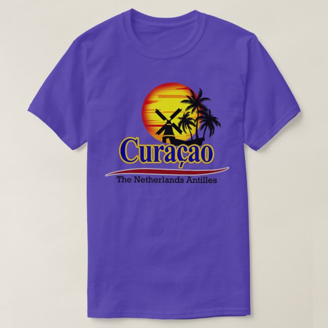 Camiseta Antilhas Neerlandesas Curacao (Frente do Design)