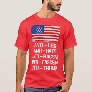 Camiseta AntiLies AntiHate AntiRacismo AntiFascismo AntiI
