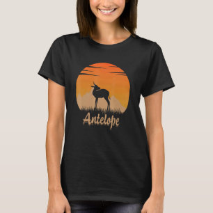 Camiseta Antílope Animal Quente Na Montanha Na Natureza