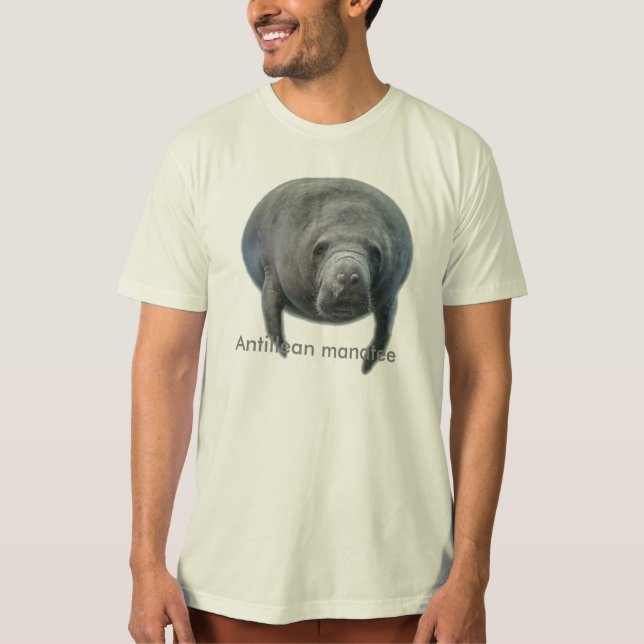 Camiseta Antiltena (Manatê da Índia Ocidental) (Frente)