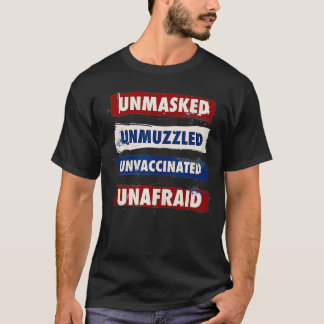 Camiseta Antimáscara sem mascaramento Não-mascarada Não Vac