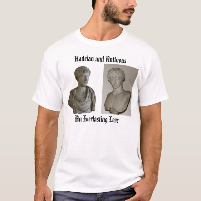 Camiseta Antinous, Hadrian, Hadrian e Antinous, uma (Frente)