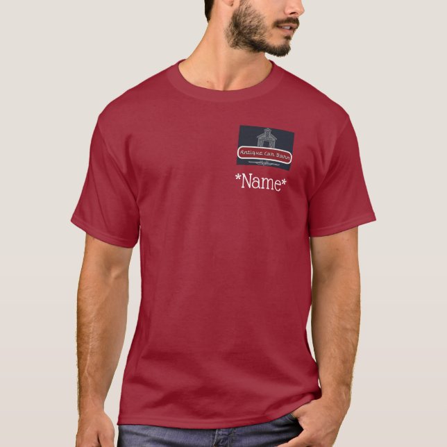 Camiseta Antique Car Barn T Shirt - Back Logo (Frente)