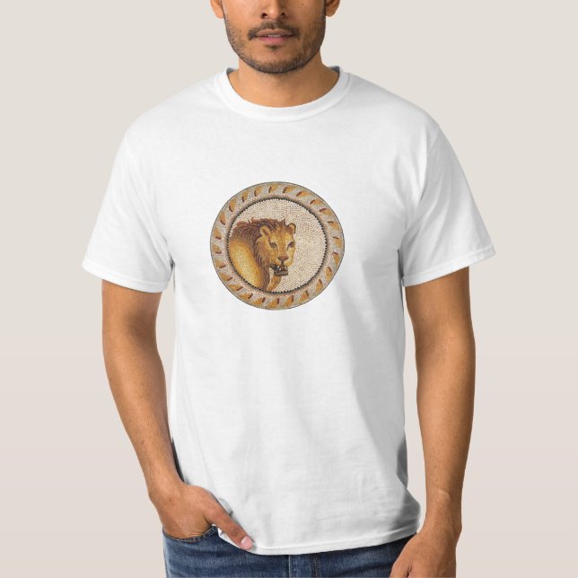 CAMISETA ANTIQUE ROMAN MOSAICS / LION (Frente)