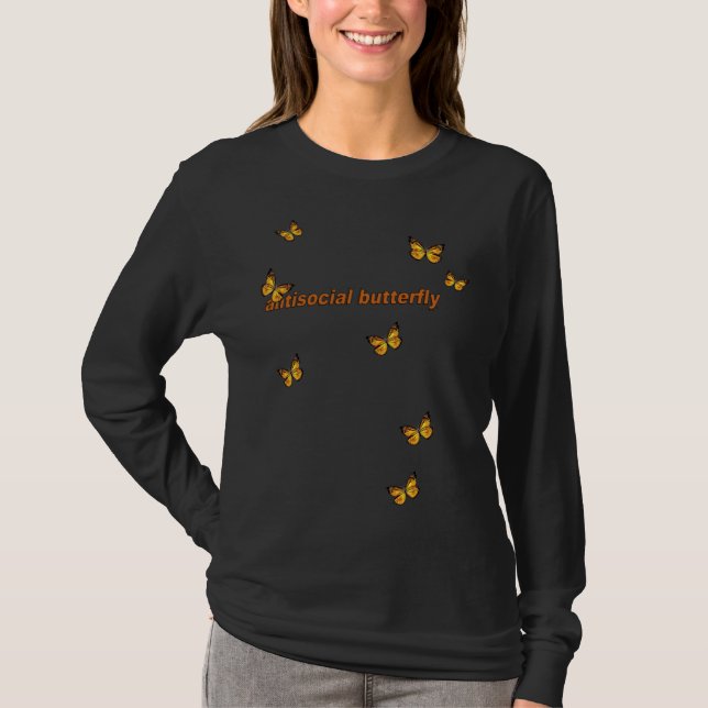 Camiseta Antisocial Butterfly (Frente)