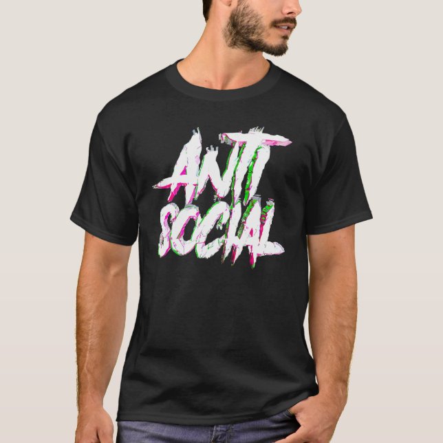 Camiseta Antisocial Shirt Introvert I Hate People Antisocia (Frente)