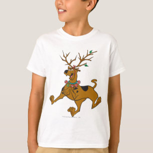 Camiseta Antlers do feriado do Natal de Scooby-Doo