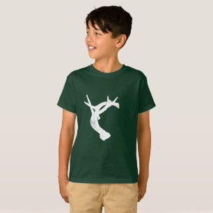 Camiseta Antlers. dos cervos