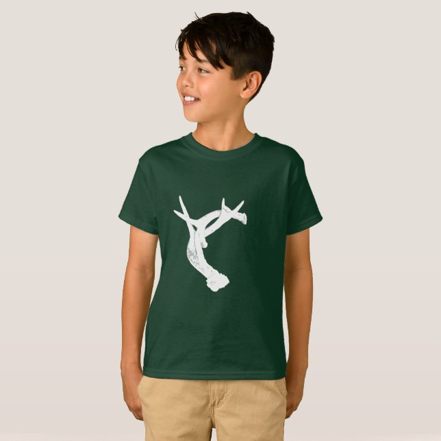Camiseta Antlers. dos cervos (Frente Completa)