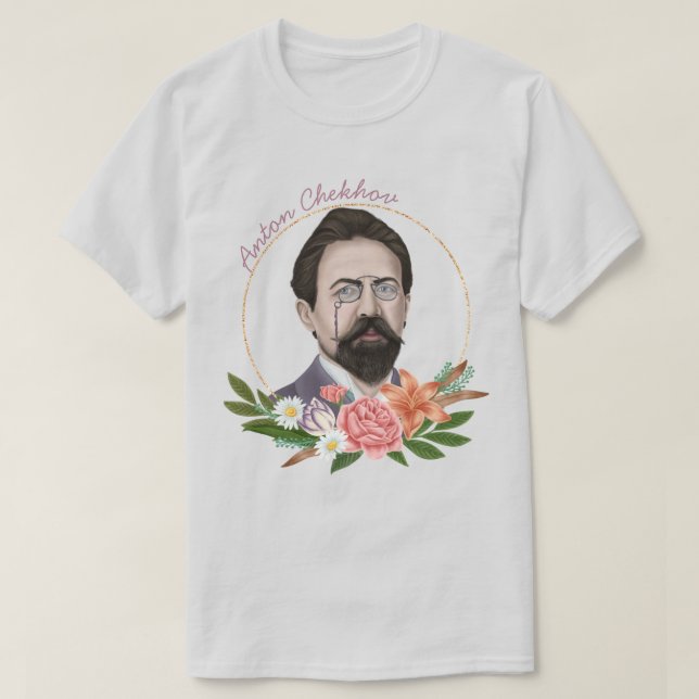 Camiseta Anton Chekhov (Frente do Design)
