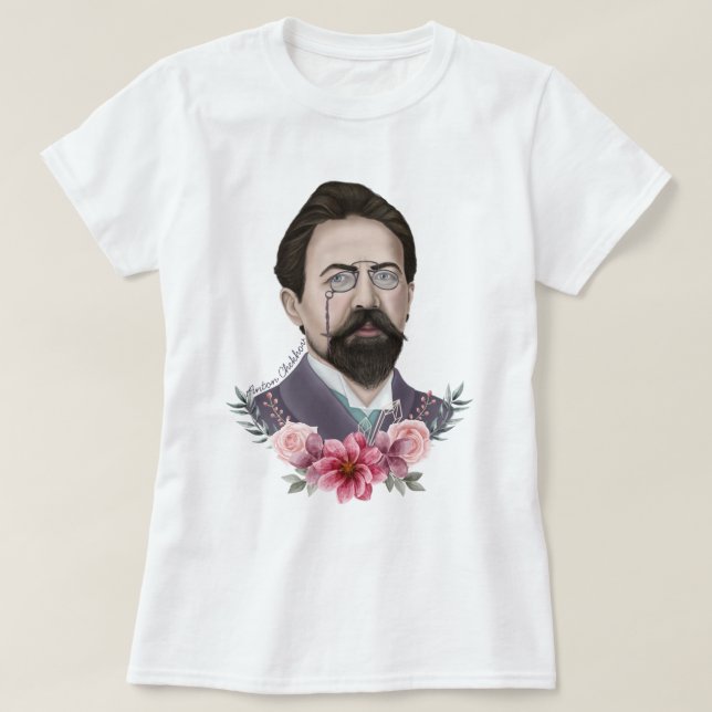 Camiseta Anton Chekhov T-Shirt (Frente do Design)