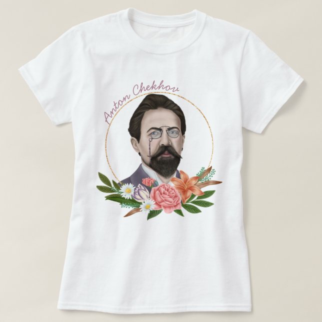 Camiseta Anton Tchekhov (Frente do Design)