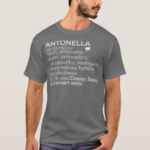 Camiseta Antonella Name Antonella Definition Antonella Fema