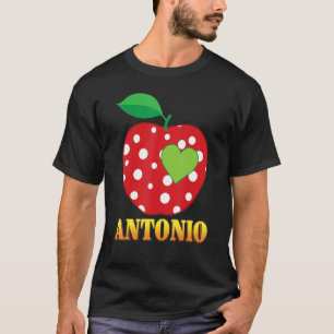 Camiseta Antonio Ama Escola De Volta Para Estudante De Meni