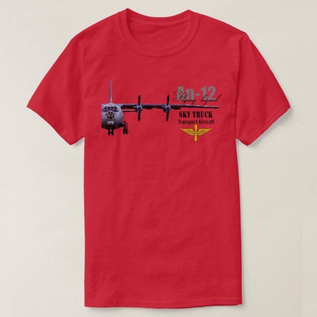 Camiseta Antonov 12 4 (Frente do Design)