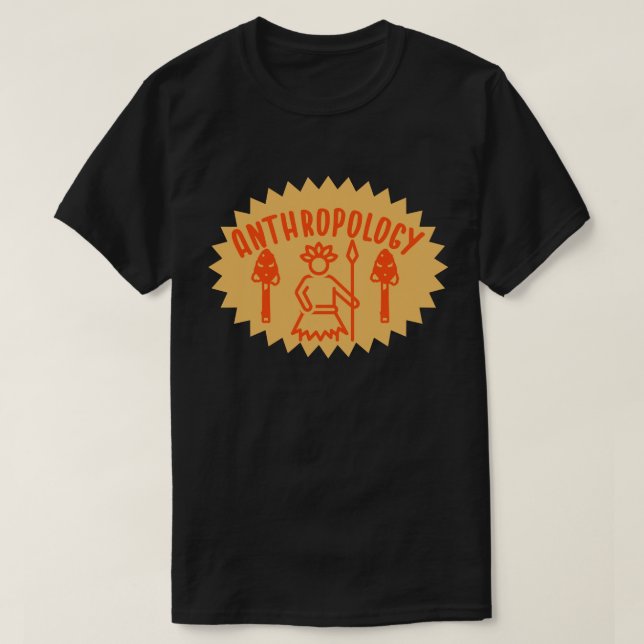 Camiseta Antropologia social, estudante de antropologia (Frente do Design)