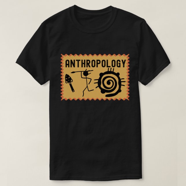 Camiseta Antropologia social, estudante de antropologia (Frente do Design)