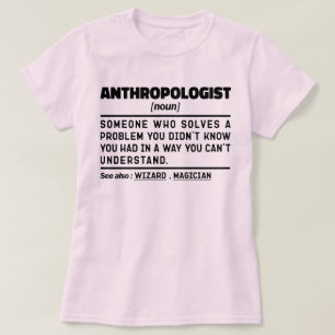 Camiseta Antropologista Antropologista de Definição Antropo