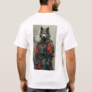 Camiseta Antropomórfica Adorável Sheepdog com Chi