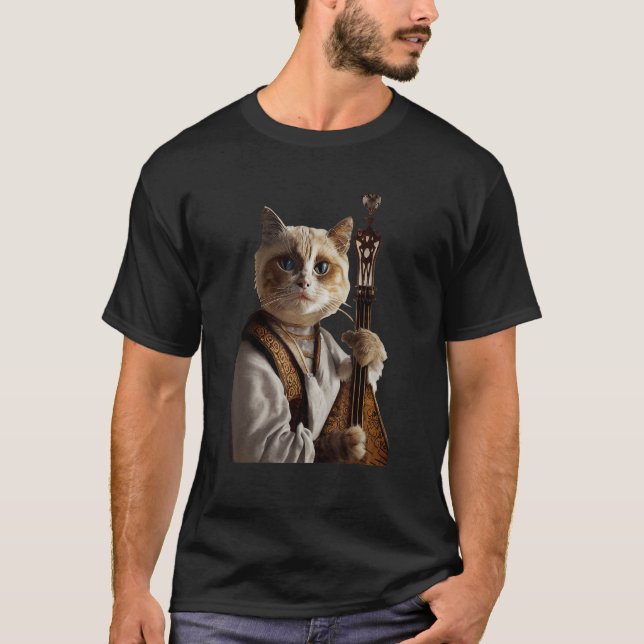 Camiseta Antropomorphic Ragdoll Cat Wearing Medieval Play L (Frente)